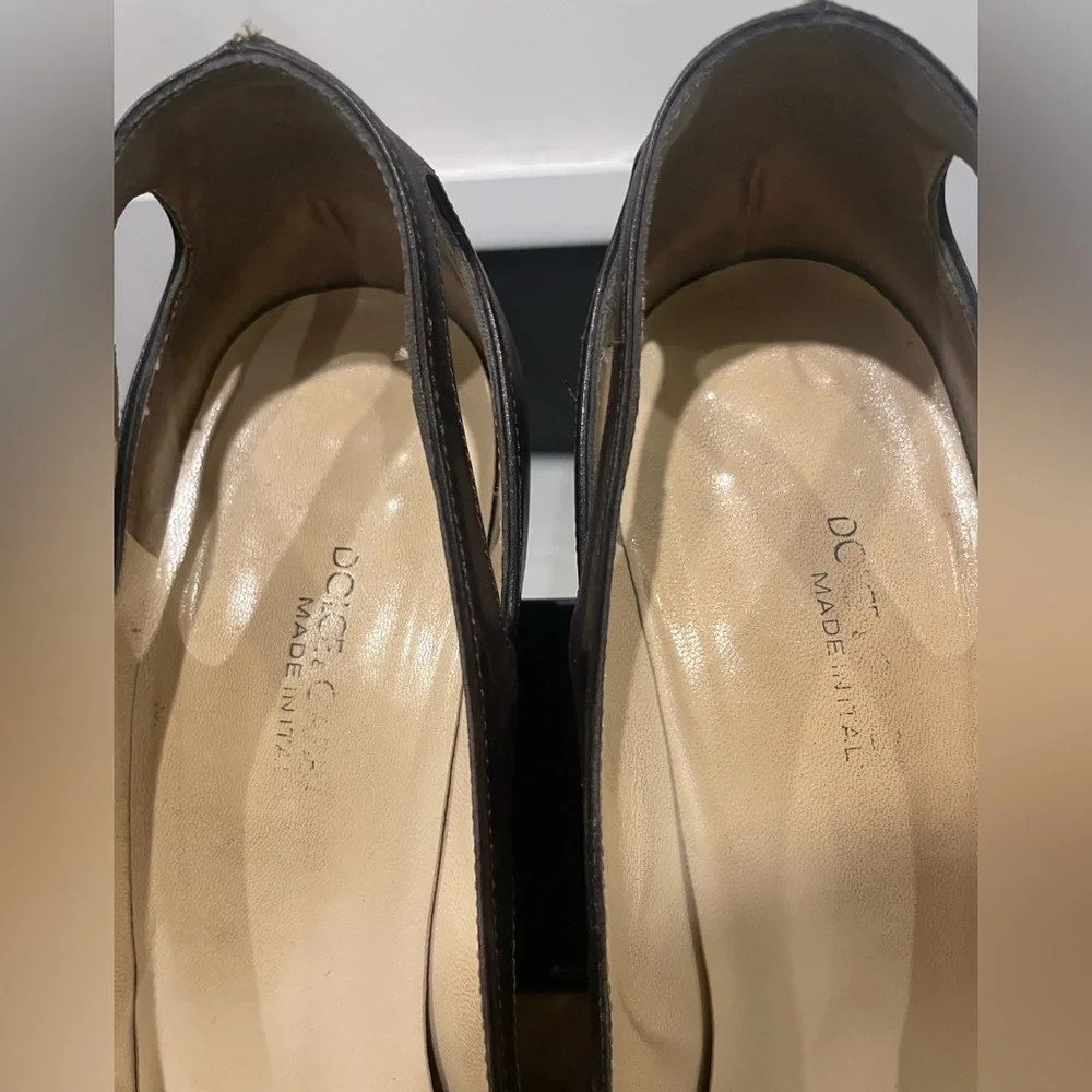 Dolce & Gabbana Snakeskin and Leather Heel